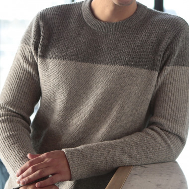 Out Of Ireland Grey Round Collar Sweater