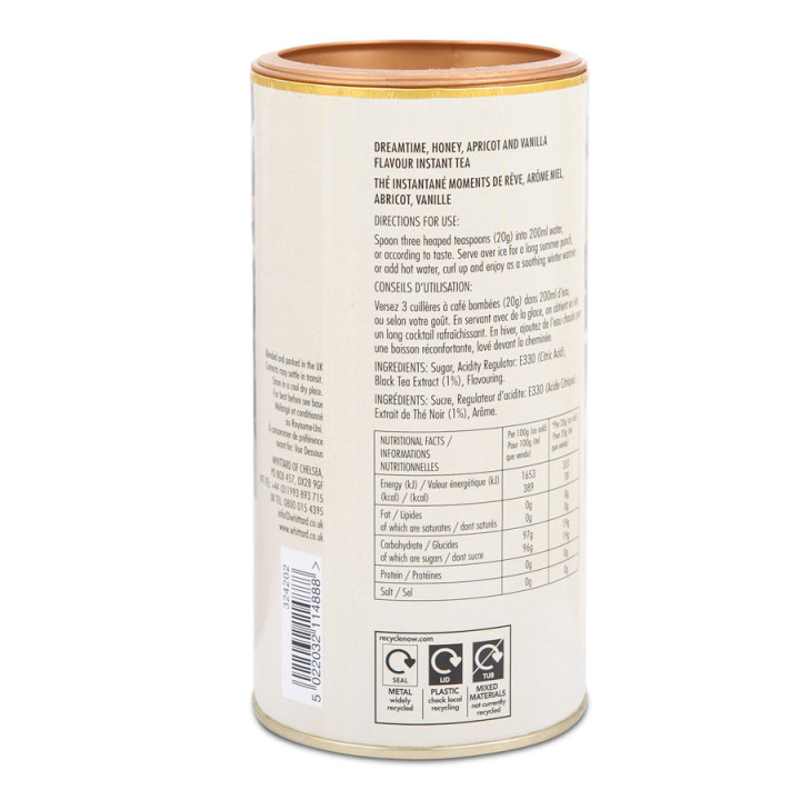 Thé Instantané Sucré Dreamtime Whittard of Chelsea 450g