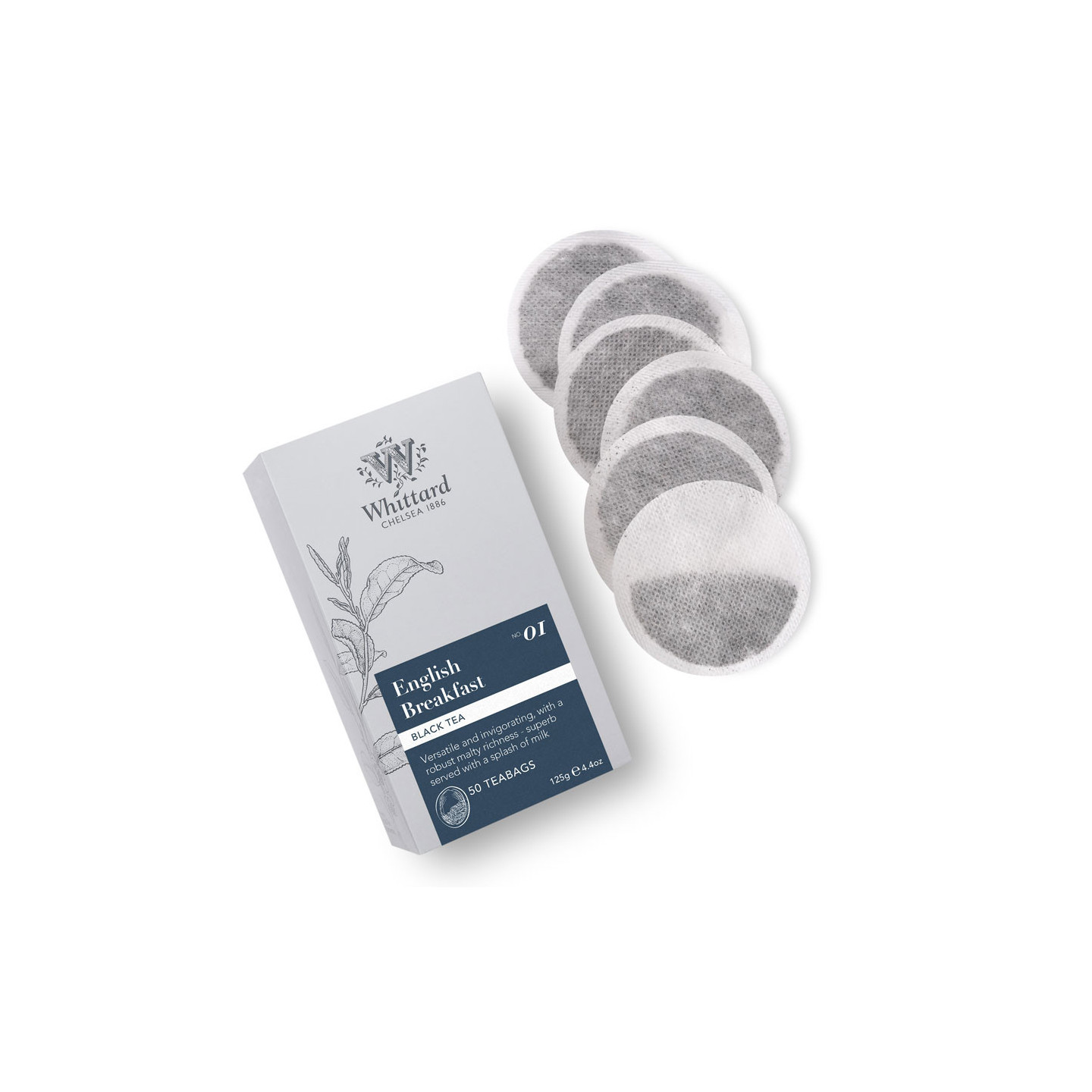 Whittard of Chelsea English Breakfast Tea 50 Tea Bags 125g - Le