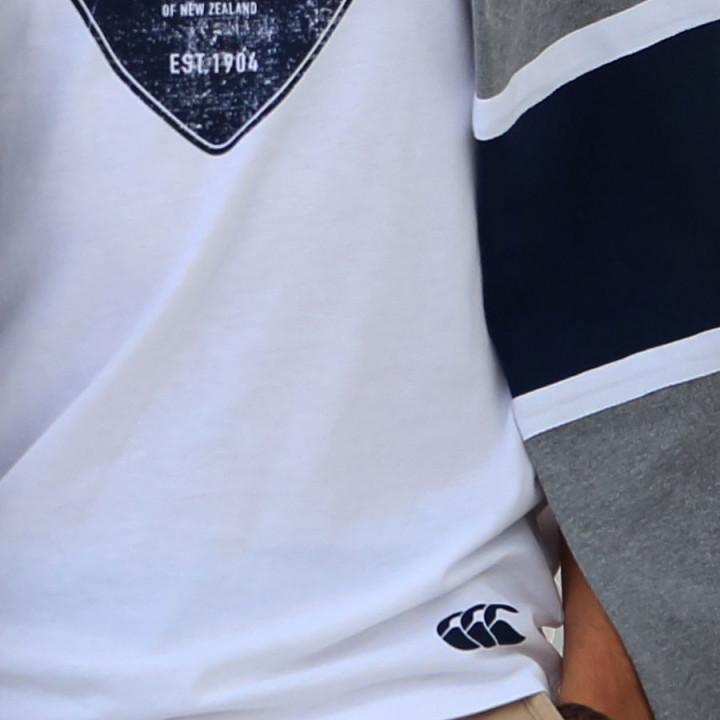 Tee shirt homme manches courtes tokoroa blanc cantebury