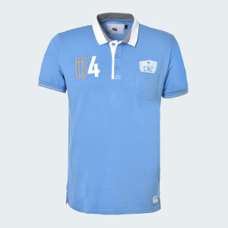 Canterbury Blue Short Sleeve Polo Nokomai