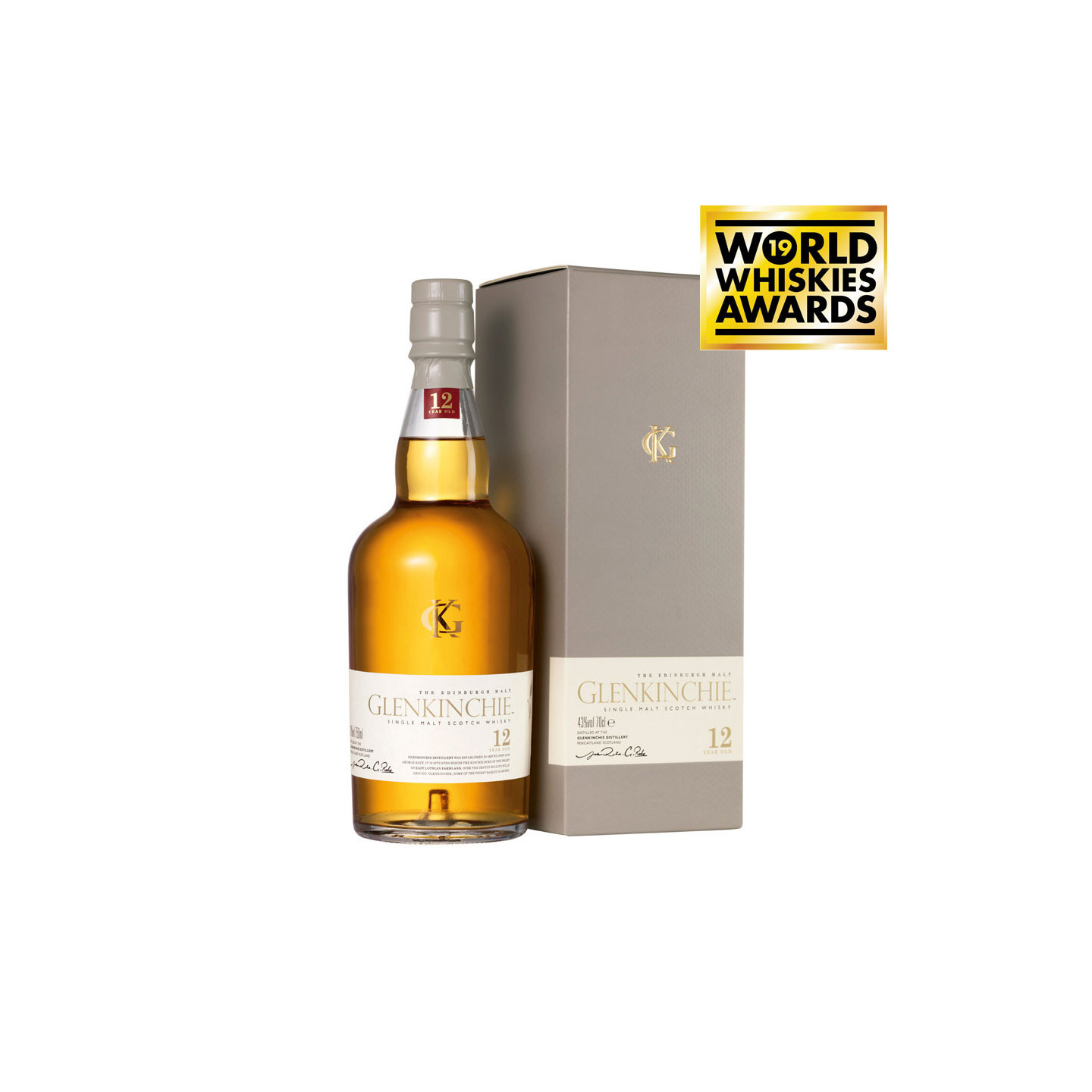 Whisky Glenkinchie 12 ans 70cl 43'