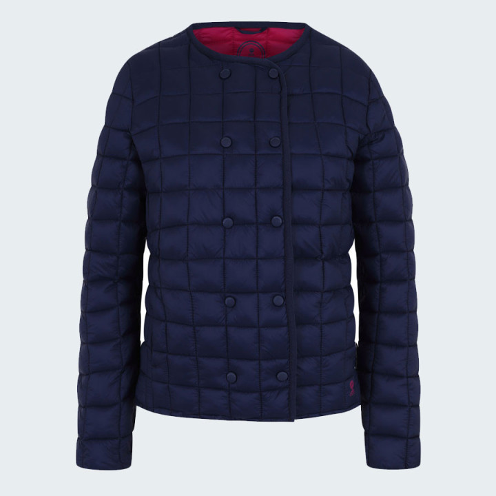 Doudoune marine glace mousqueton