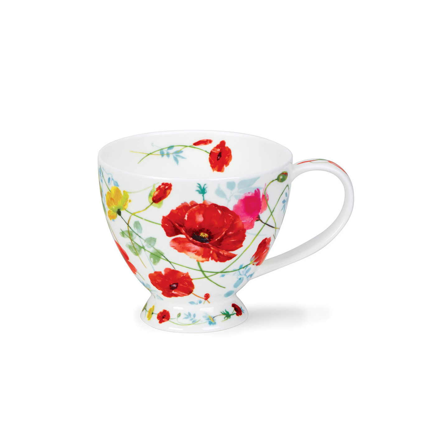 Tasse à Fleurs Rouges