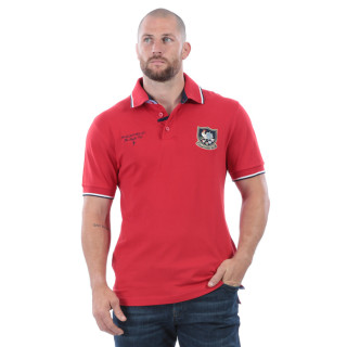 Polo Coton Piqué Rouge Rugby Cup Ruckfield