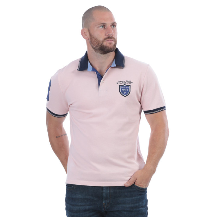 Ruckfield Piqué Cotton Pink We Are Rugby Polo