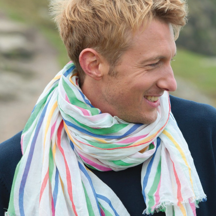 Out Of Ireland Multicoloured Striped Scarf