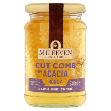 Mileeven Acacia Honey With Cut Comb 340g