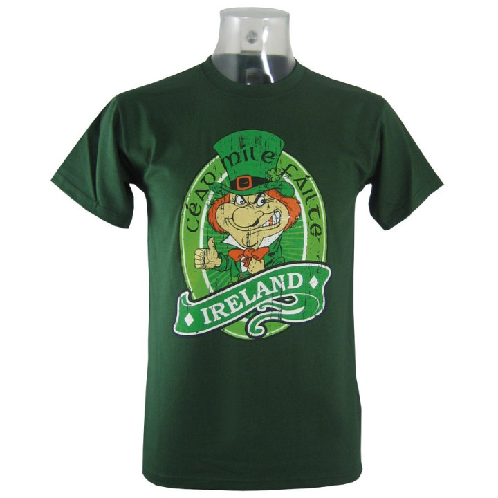 T-shirt Leprechaun Ireland Vert Foncé