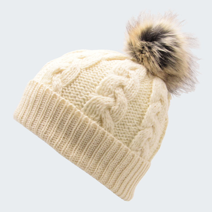 bonnet femme ecru