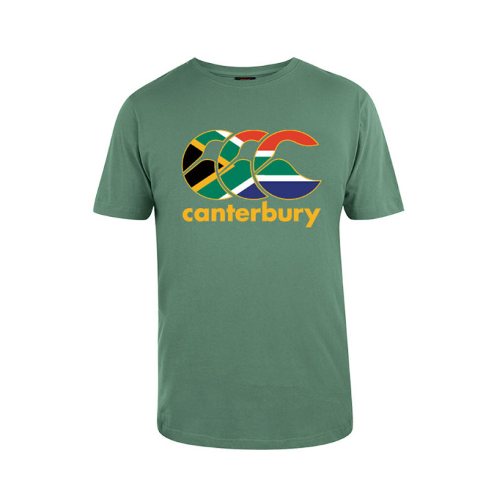 T-Shirt Nations Afrique du Sud Vert Canterbury
