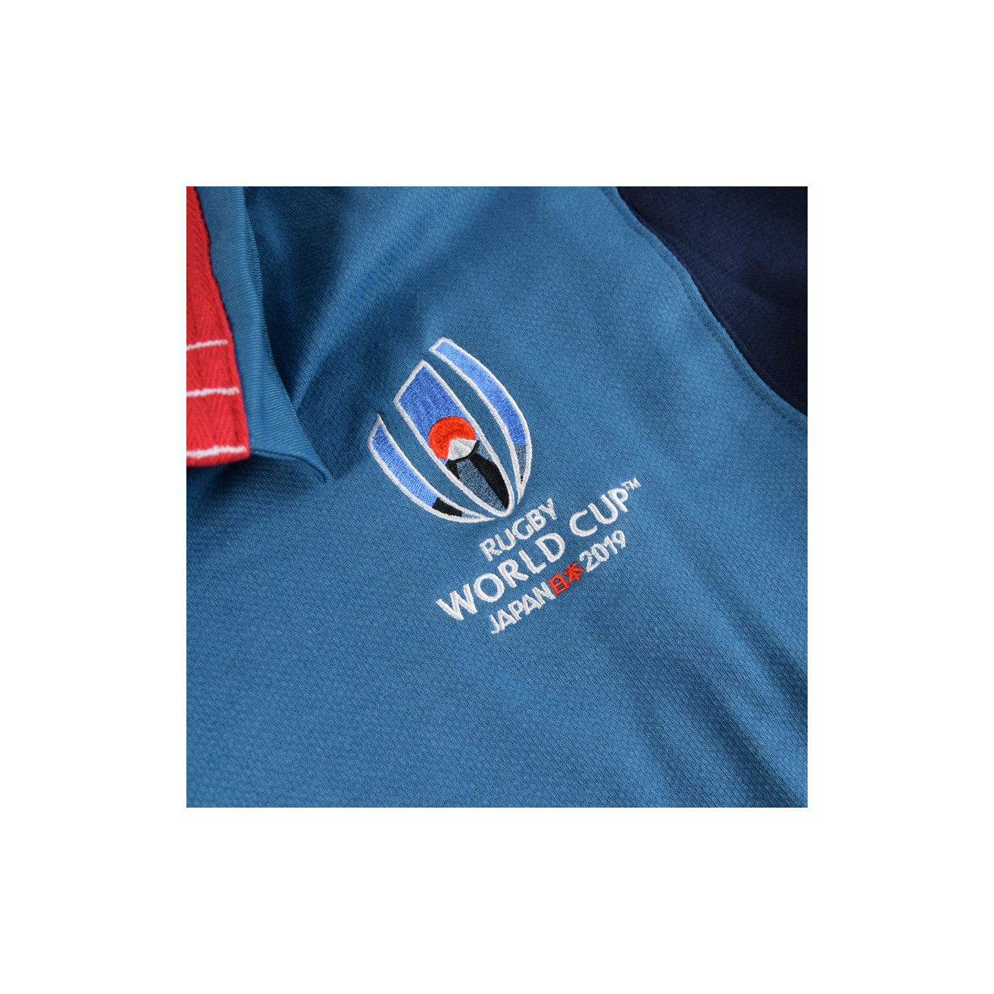 Canterbury Rugby World Cup Jersey Polo Damier Blue