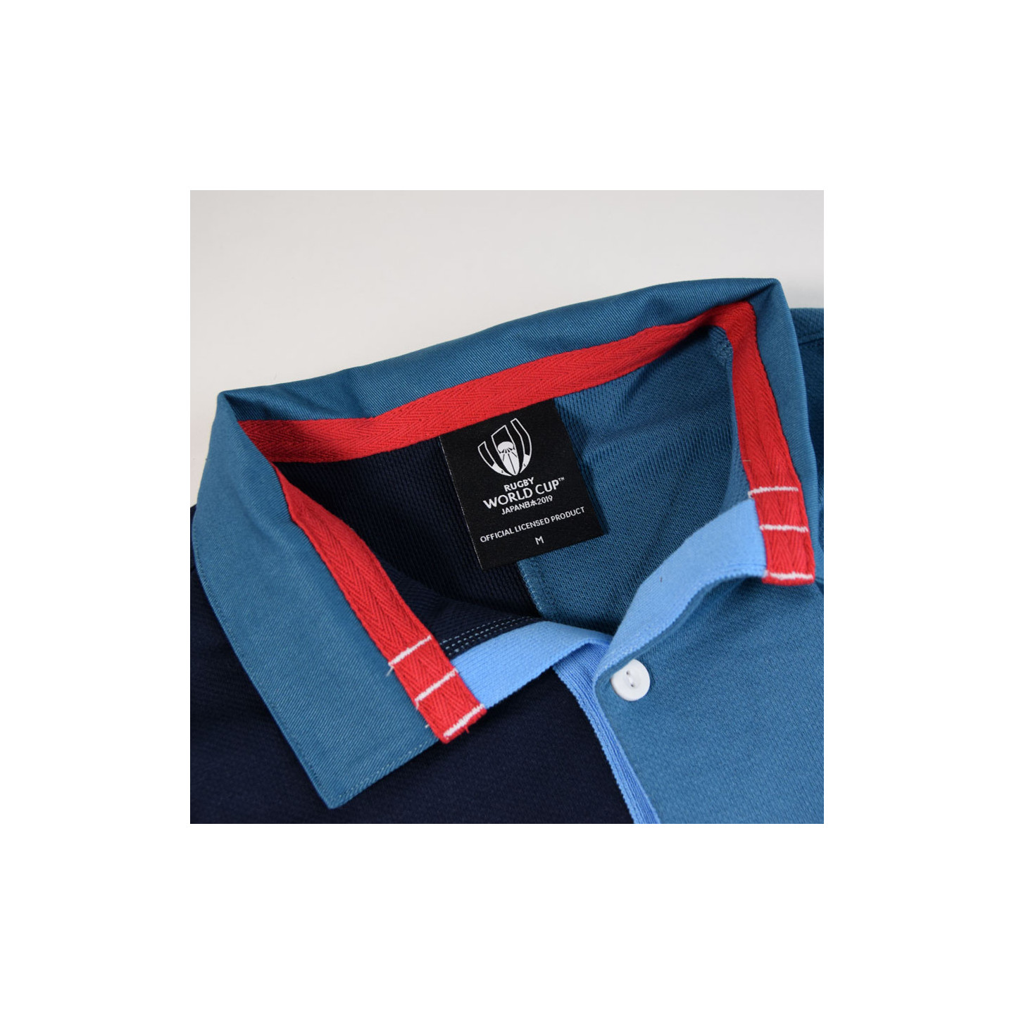 Canterbury Rugby World Cup Jersey Polo Damier Blue