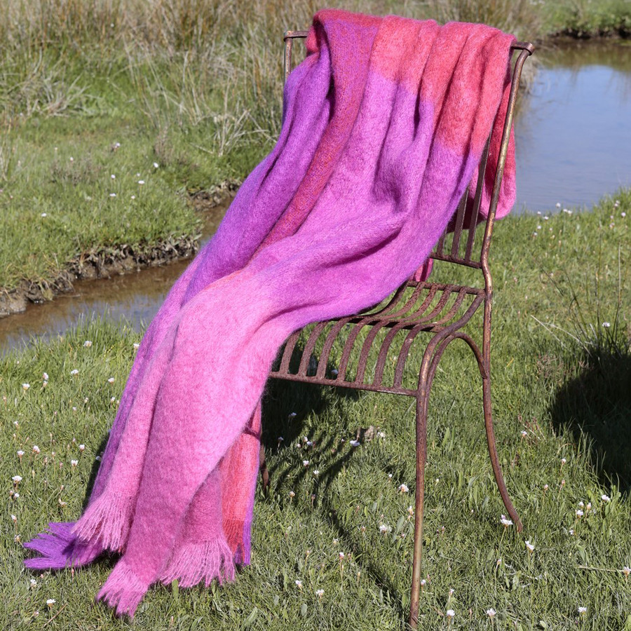 Irish Brushed Mohair Blanket Avoca