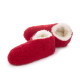 Alwero Red Wool Skiper Slippers