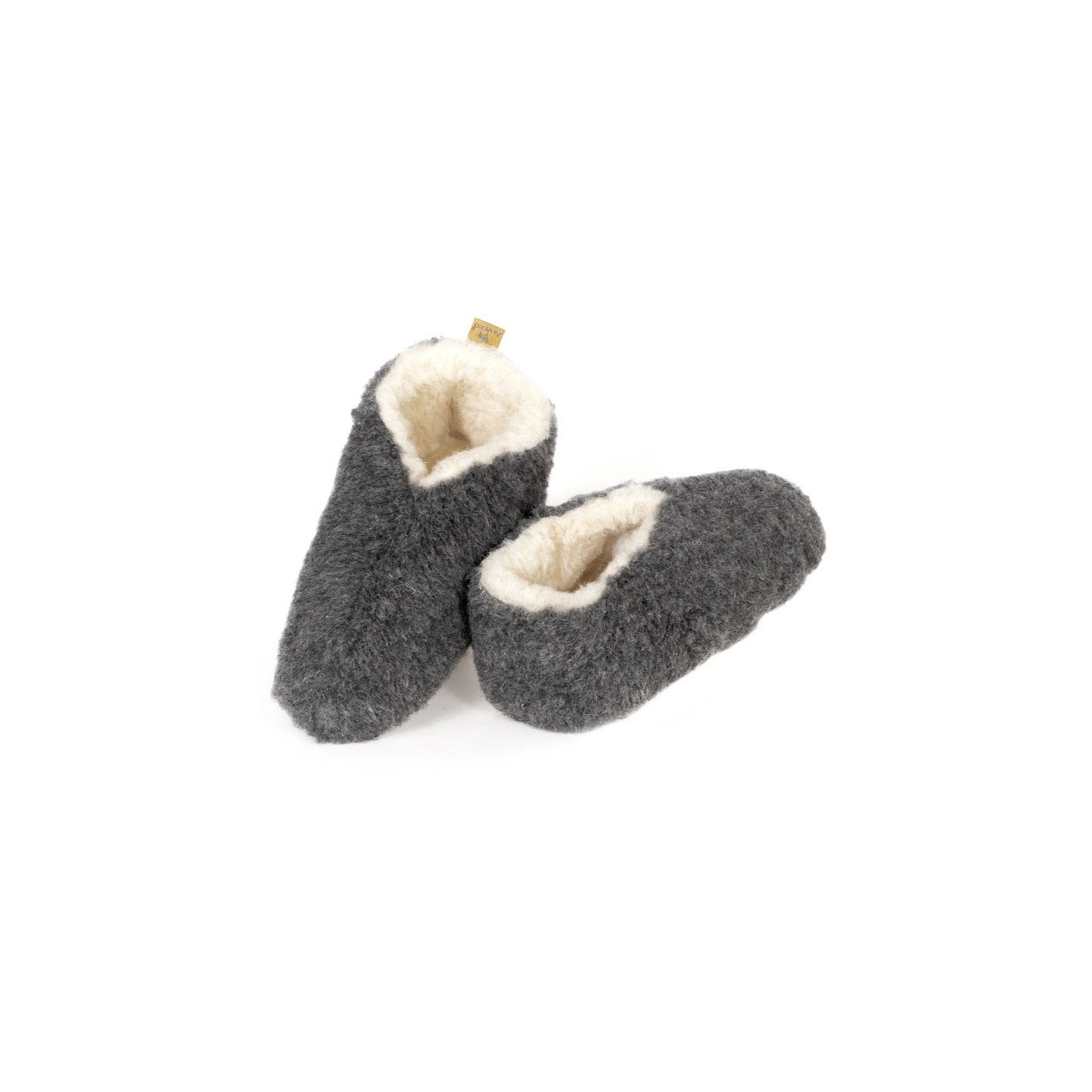 Chaussons Skiper Laine Anthracite Alwero