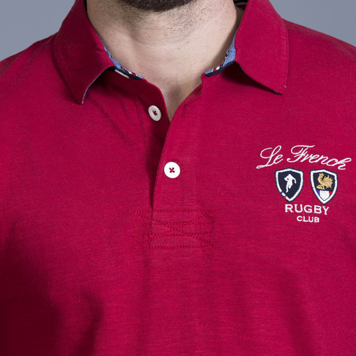 Ruckfield Red French Rugby Polo Shirt
