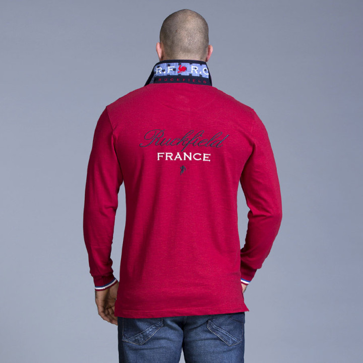 Ruckfield Red French Rugby Polo Shirt