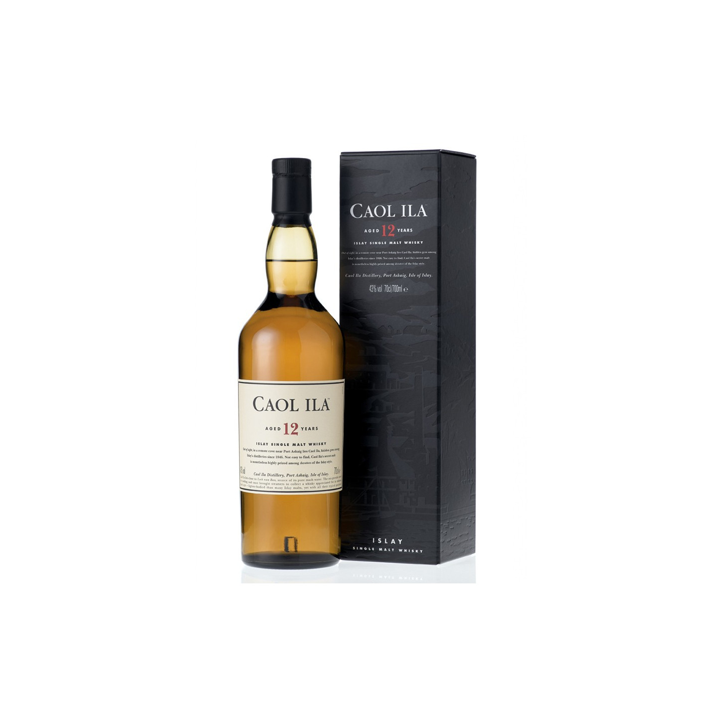 Whisky Caol Ila 12 ans 70cl 43'