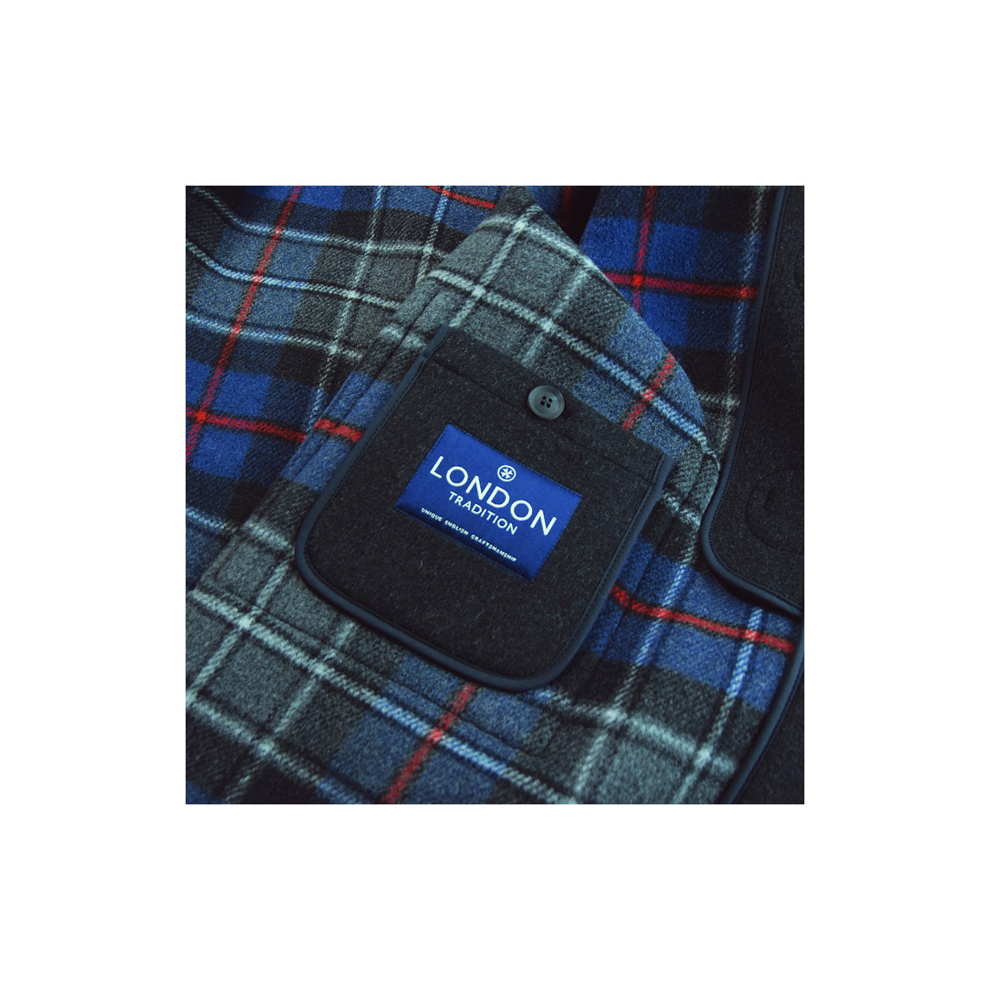 London Tradition Dark Grey Joseph Duffle-Coat