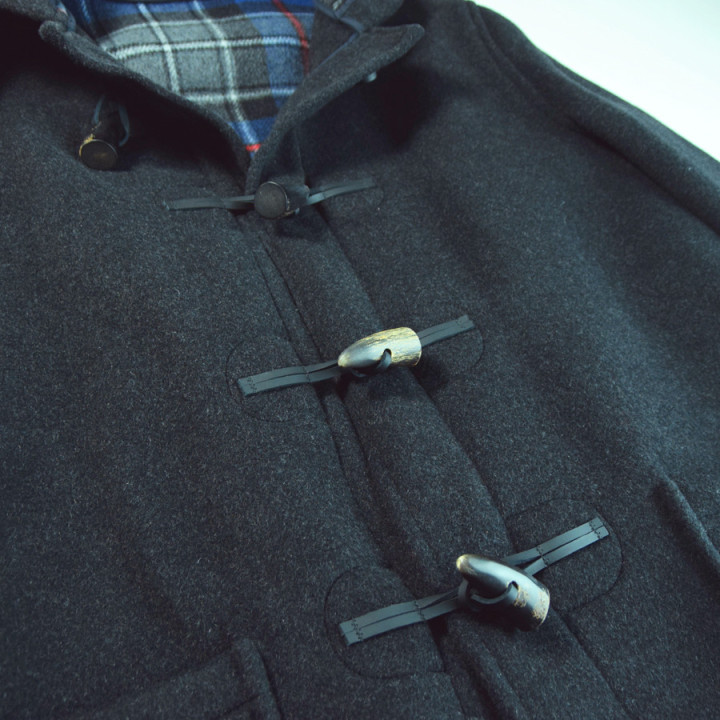 London Tradition Dark Grey Joseph Duffle-Coat