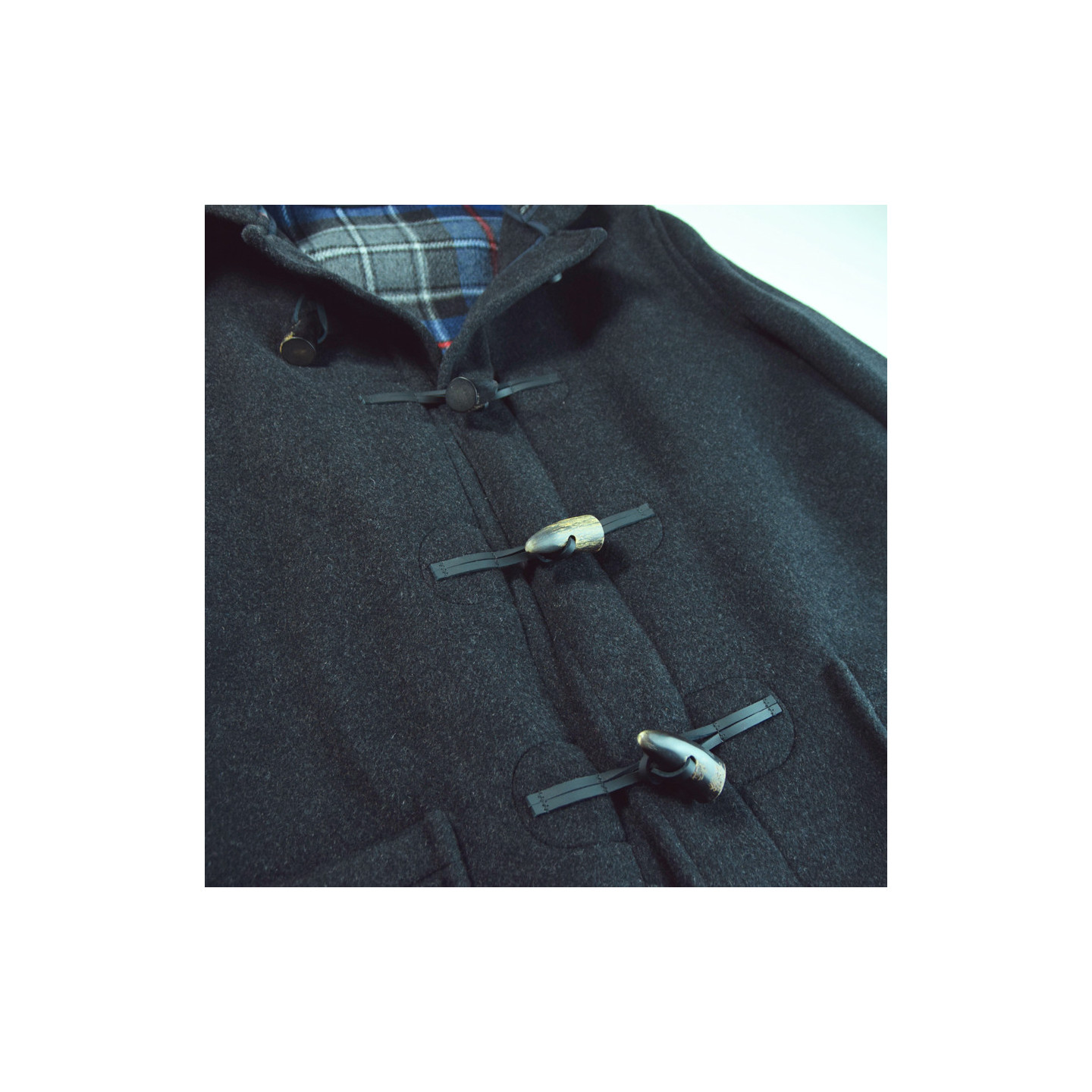 London Tradition Dark Grey Joseph Duffle-Coat