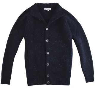 Cardigan Boutonné Marine Out Of Ireland