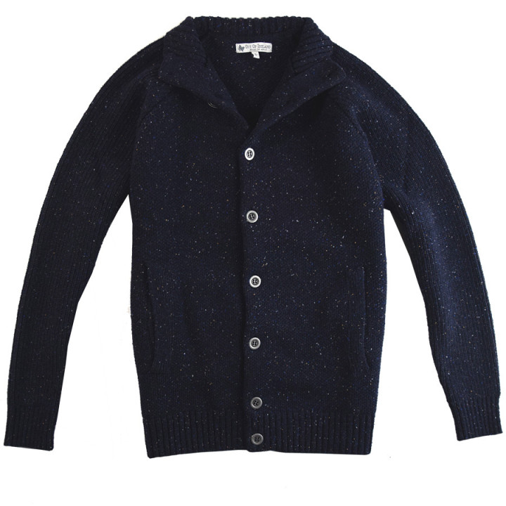 Cardigan Boutonné Marine Out Of Ireland