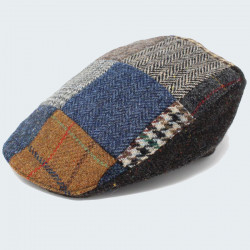 Hanna Hats Donegal Touring Cap Patchwork Tweed