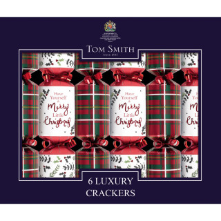 Tom Smith Party Crackers Mini Tartan x6