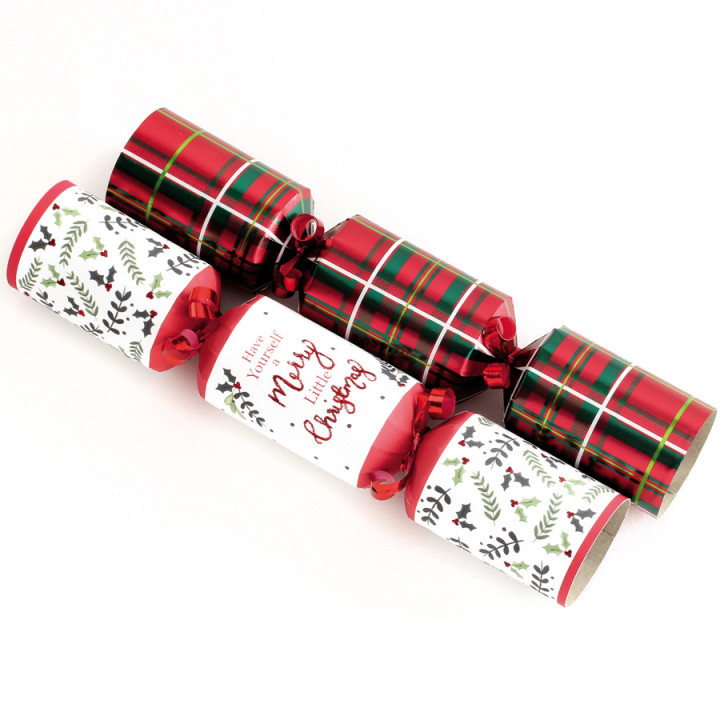 Tom Smith Party Crackers Mini Tartan x6