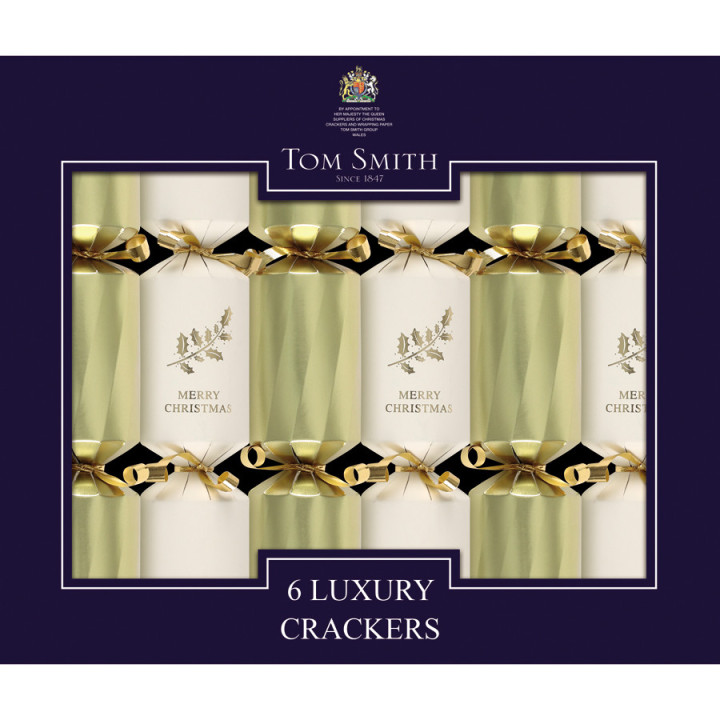 Party crackers mini luxury gold x6