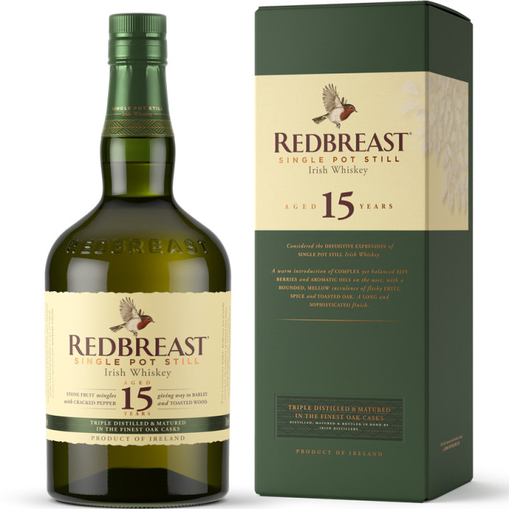 Redbreast 15 ans Single Pot Still 70cl 46°