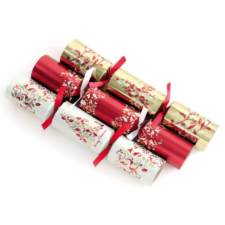 Tom Smith Red & Gold Party Crackers x 6