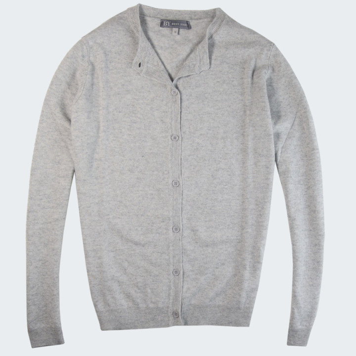 Cardigan Boutonné Gris Best Yarn