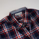 Out Of Ireland Navy and Red Plaid Flannel Shirt