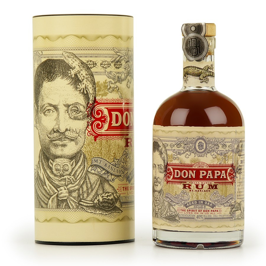 Don Papa Rum Single Island - 70cl 40° - Old Rum - Le