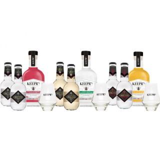 Mixologie Gin Box 3*20CL + 6 Tonic + 3 Glasses