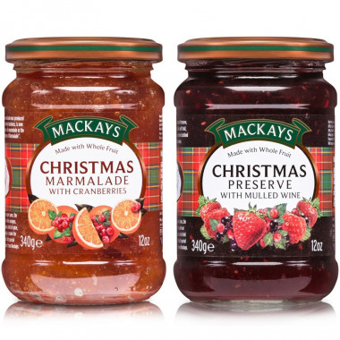 Duo Marmelade et Confiture de Noël Mackays 2x340g