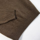 Celtic Alliance Lambswool Taupe Half Zip Collar Sweater