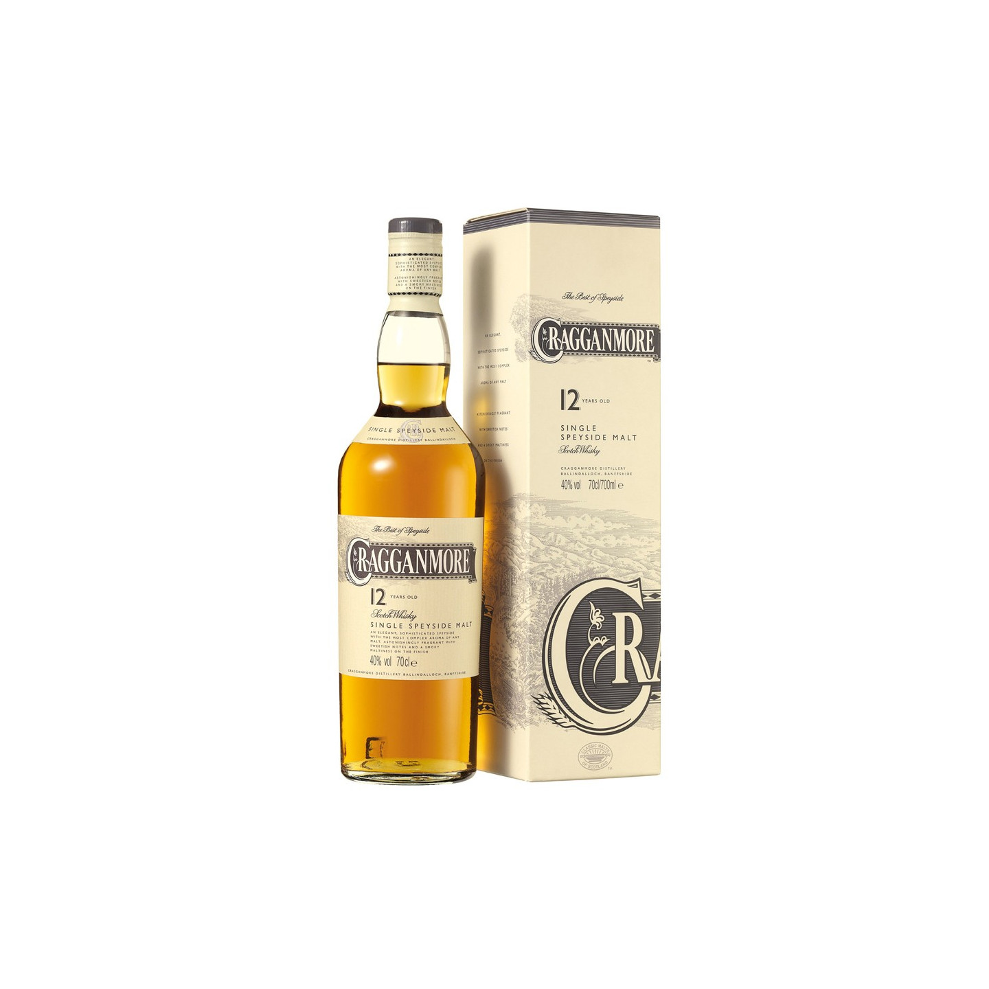 Cragganmore 12 Years Old 70cl 40° - Le Comptoir Irlandais