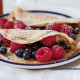 Blueberry and raspberry pancakes