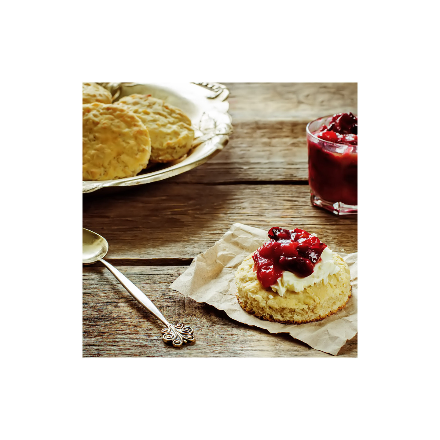 Scone anglais confiture