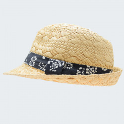 Out Of Ireland Natural Hat Flower Ribbon