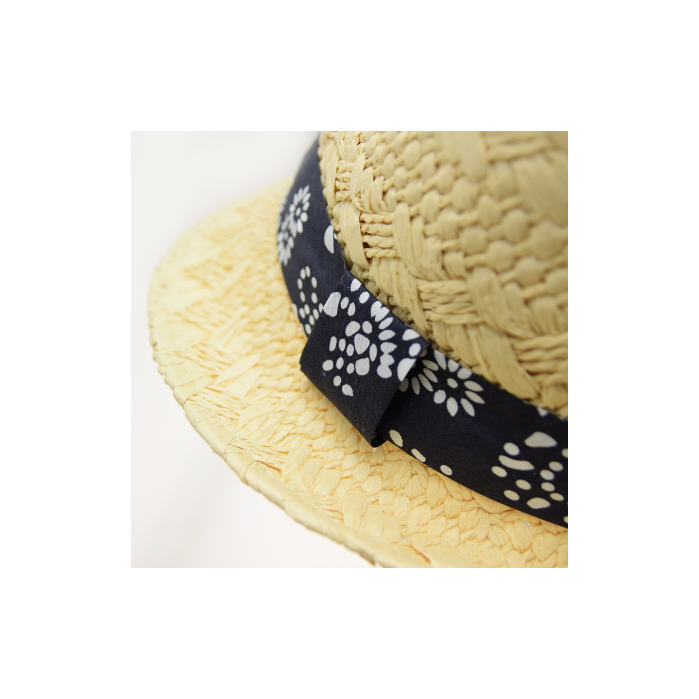 Out Of Ireland Natural Hat Flower Ribbon