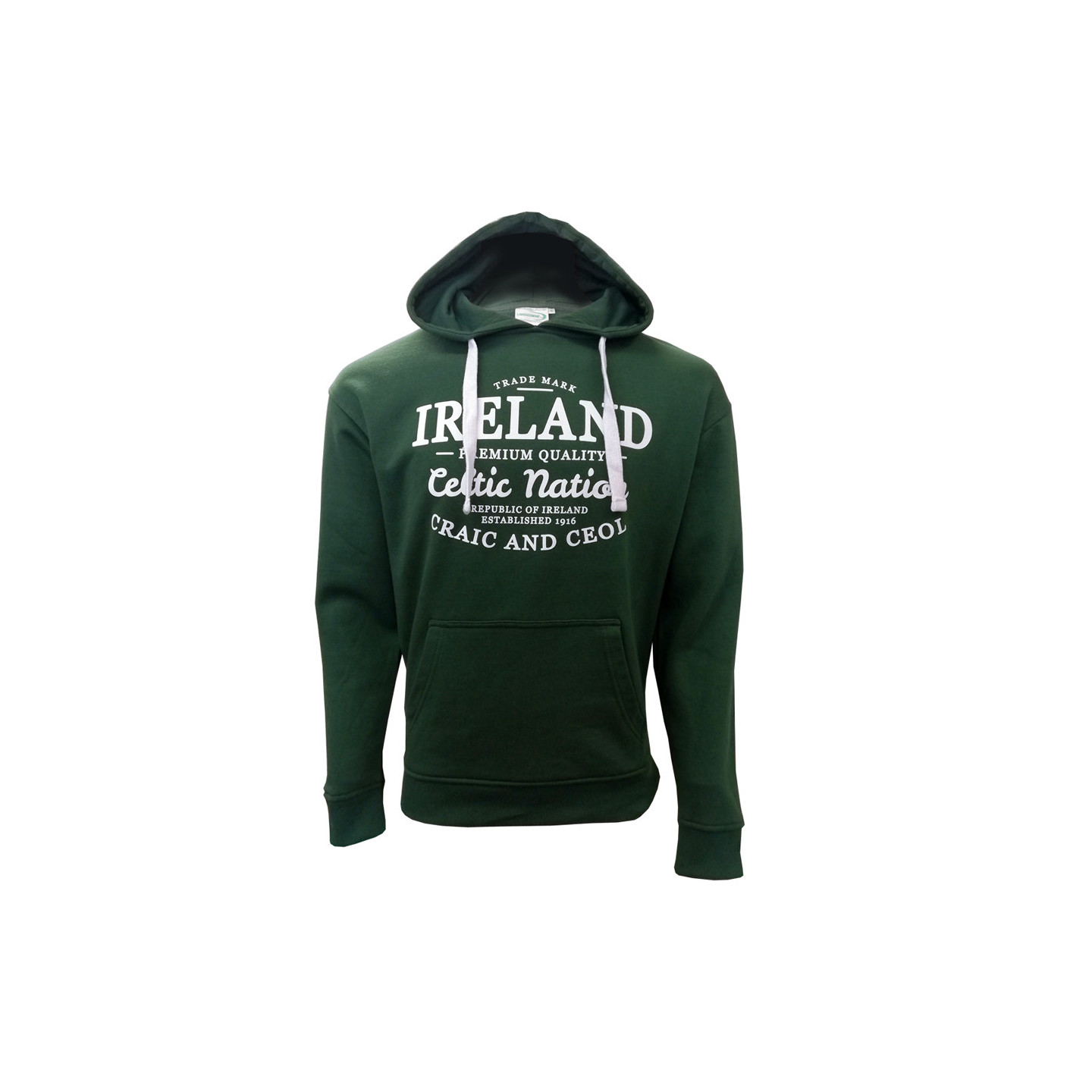 Sweat Capuche Ireland Vert Foncé