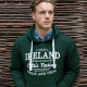 Sweat capuche ireland vert fonce