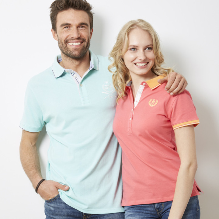 Black Wellis Mint Short Sleeve Polo Shirt