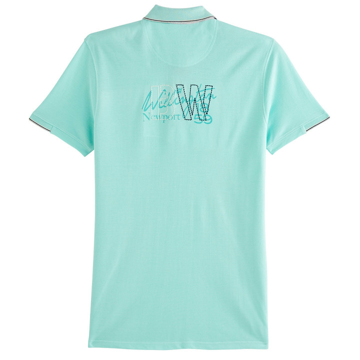 Black Wellis Mint Short Sleeve Polo Shirt
