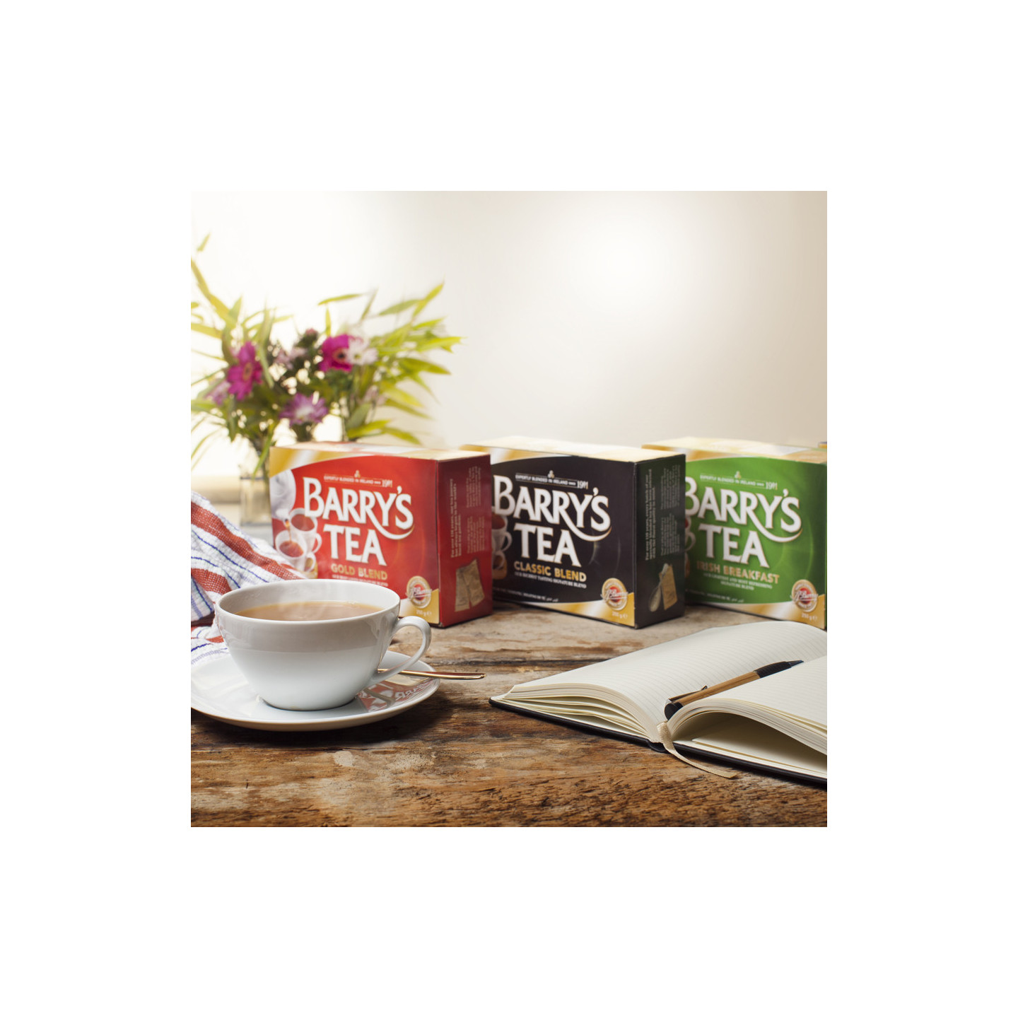 Gamme Barry's tea sachets
